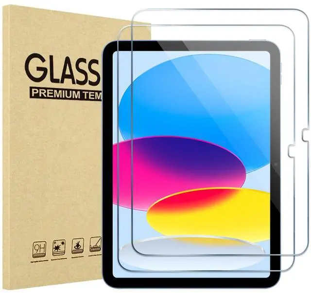 Main image of 2 Pcs Screen Protector for iPad A16 2025 11th Generation 11 Inch/iPad 10th 2022 10.9 Inch, Tempered Glass Film Guard -Clear