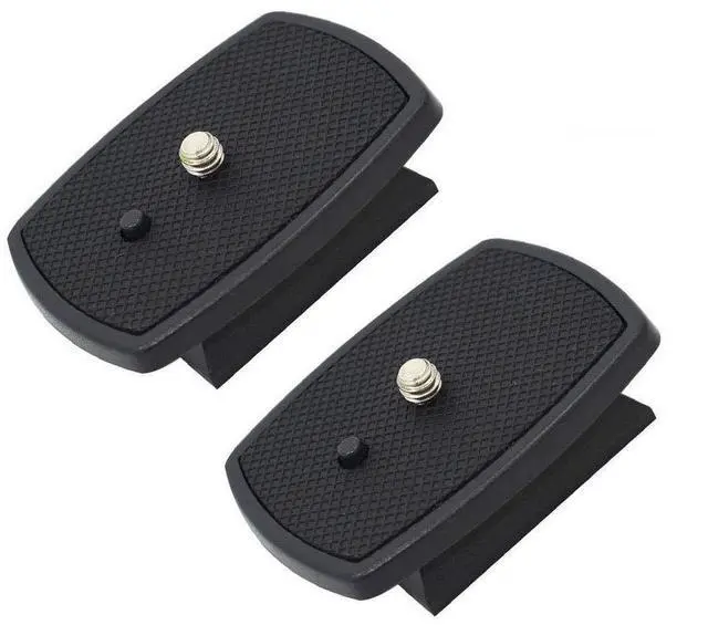 Main image of 2 Pack Tripod Quick Release Plate Camera Mount Adapter Replacement for Amazon Basics 60" Velbon CX-444 CX-888 CX-460 CX-460mini CX-470 CX-570 CX-690 DF-50 VCT-D580RM VCT-D680RM VCT-R640