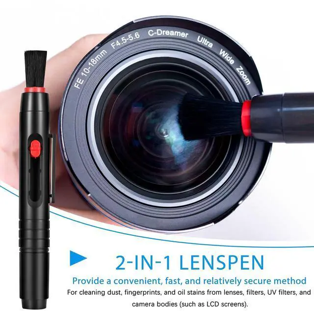 Alt view image 5 of 6 - Camera Cleaning kit - Professional Camera Lens Cleaning Kit,Complete DSLR & Mirrorless Camera Sensor Cleaning Set Kit with Lens Pen, Blower, Brush, and Solution for Photography Essentials