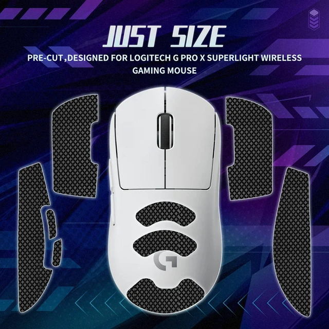 Alt view image 4 of 5 - Mouse Anti Slip Grip Tape Compatible with Logitech G PRO X3 SUPERSTRIKE, X2 SUPERSTRIKE, PRO X Superlight, Superlight 2, Gaming Mouse, Sweat Absorption,Thin 0.5mm, Cut to Fit, Easy to Apply