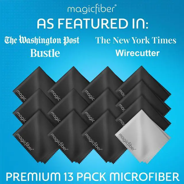 Alt view image 3 of 6 - Microfiber Cleaning Cloth, 13 Pack - Premium Cloth for Glasses, Lens, Screens & More