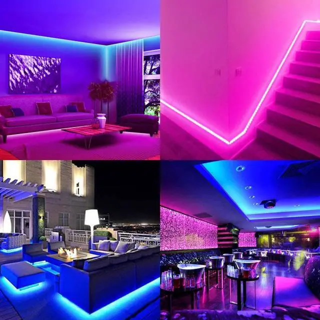 Alt view image 6 of 6 - 24V 32.8ft/10M RGB LED Strip Light 1200LEDs 120W Flexible SMD3535 High Brightness No-Waterproof IP20 LED Tape Lights for Living Room Home Decoration(RGB Controller and Power Supply Not Included)
