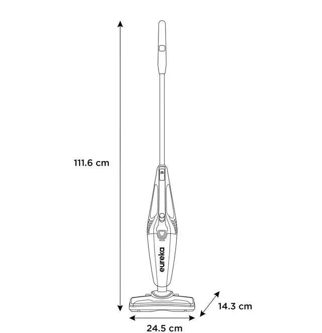 Alt view image 4 of 4 - NES215A Blaze 3-in-1 Swivel Handheld & Stick Vacuum Cleaner, Blue