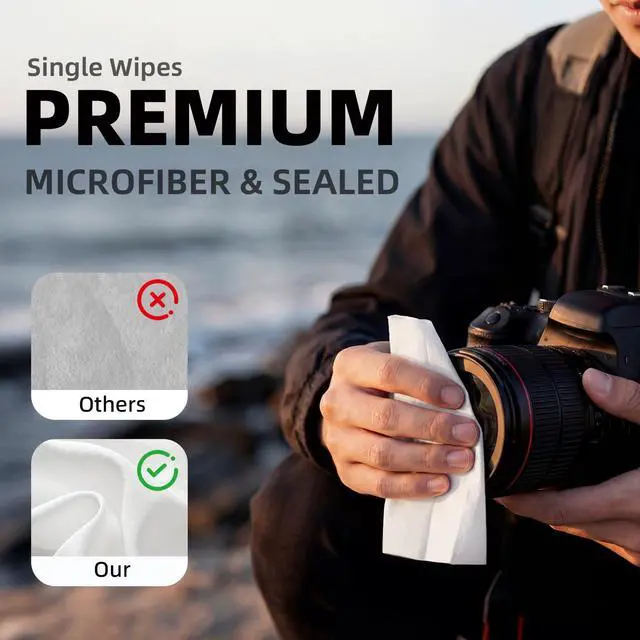 Alt view image 6 of 7 - 7-in-1 Camera Lens Cleaning Kit with Cleaning Solution 60ml, Swab, Pen, Air Blower, Nano-Fiber Cloth, Wipes, Cleaning Kit for Computer PC MacBook iPhone Camera