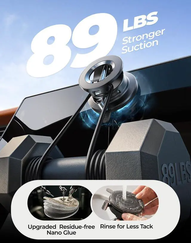 Alt view image 2 of 7 - for Magsafe Car Mount, Magnetic Phone Holder for Car, Strong Suction