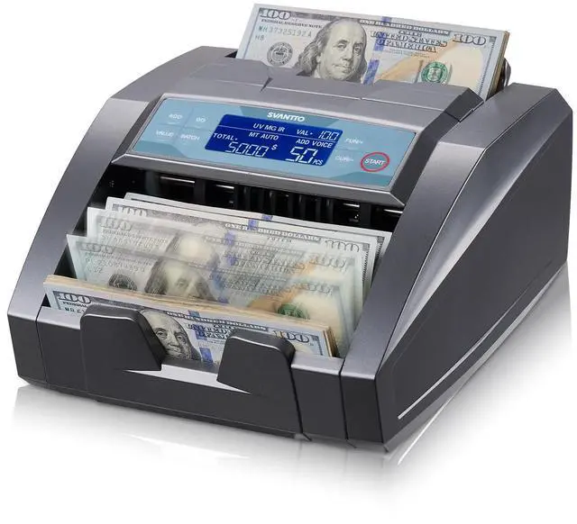 Main image of BC009 Money Counter Machine with Value Count, MT/UV/MG/IR/DD/DBL/HLF/CHN Counterfeit Detection for Dollar/Euro Bill Counter, Add/Batch Mode Cash Counter, 1,300 Notes/Min, 2Y Manufacturer