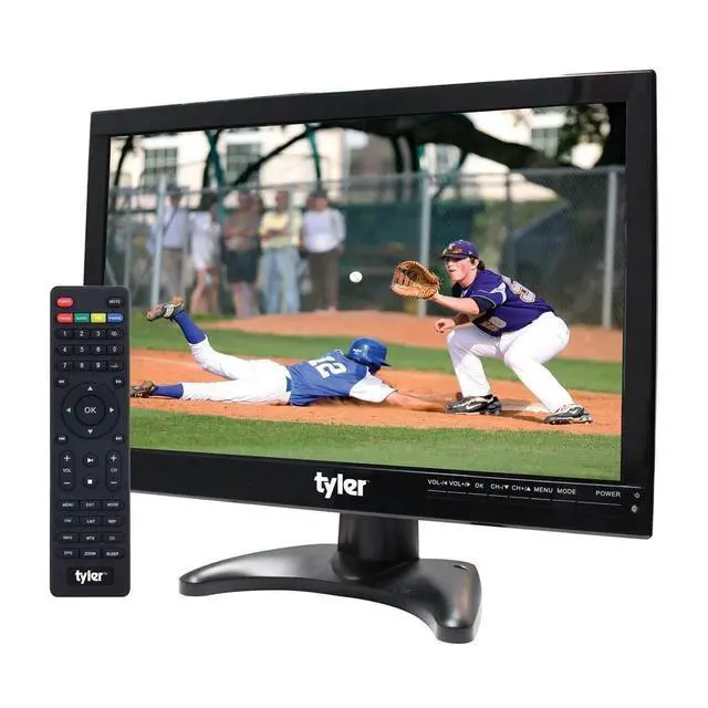 Alt view image 6 of 6 - 14 Portable TV LCD Monitor 1080P Rechargeable Lithium Battery Operated, 2 Antenna, HDMI, USB, RCA, FM Radio, Digital Tuner, AV Inputs, AC/DC, TV Stand and Remote Control for Car Travel