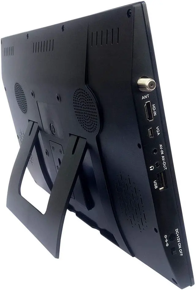 Alt view image 5 of 6 - 14 Portable TV LCD Monitor 1080P Rechargeable Lithium Battery Operated, 2 Antenna, HDMI, USB, RCA, FM Radio, Digital Tuner, AV Inputs, AC/DC, TV Stand and Remote Control for Car Travel