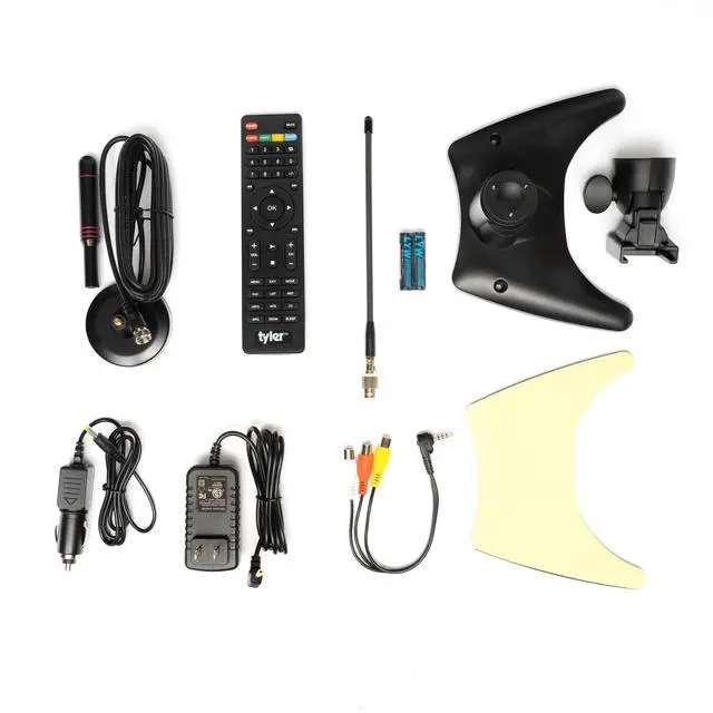 Alt view image 2 of 6 - 14 Portable TV LCD Monitor 1080P Rechargeable Lithium Battery Operated, 2 Antenna, HDMI, USB, RCA, FM Radio, Digital Tuner, AV Inputs, AC/DC, TV Stand and Remote Control for Car Travel