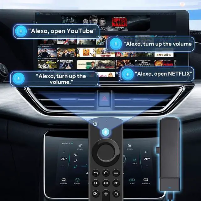 Alt view image 7 of 7 - FireDrive Link Pro - Stream Fire TV Stick in Your Car via Wired CarPlay Conversion, Perfect for Long Drives and Road Trips, Compatible with Wired CarPlay Vehicles(Not Included TV Stick!)