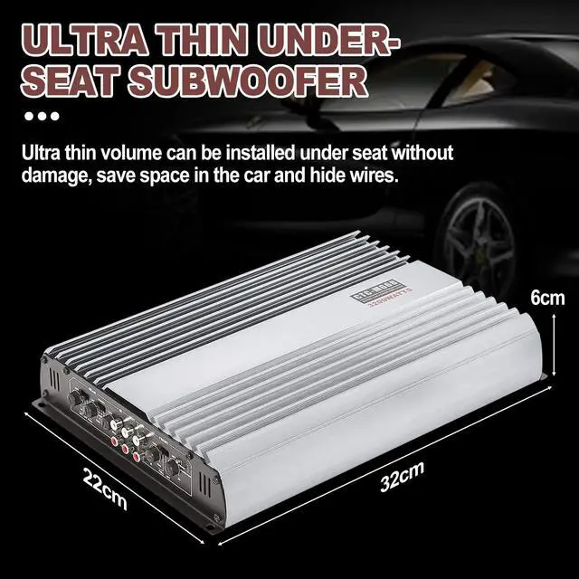 Alt view image 2 of 7 - Car Amplifier 4 Channel,Amplifier Car Audio,3200W Car Amp Full Range | 12V 4ch Amp Car Stereo Power Amp for Sub,Multichannel Amplifier System