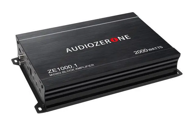 Alt view image 2 of 6 - Car Audio Amplifier ZE1000.1 2000W Monoblock Class D MOSFET Subwoofer Audio, 1-4 Ohm Stable, Low Pass Crossover, Mosfet Power Supply, Stereo