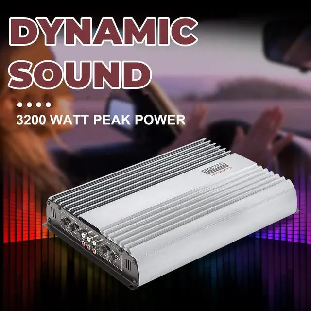 Alt view image 5 of 7 - Car Amplifier 4 Channel,Amplifier Car Audio,3200W Car Amp Full Range | 12V 4ch Amp Car Stereo Power Amp for Sub,Multichannel Amplifier System