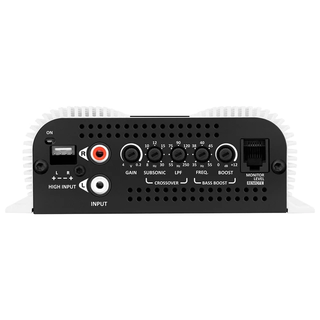 Alt view image 5 of 7 - Taramps BASS 400 2 Ohms 400W RMS Monoblock Subwoofer Car Audio Amplifier OEM RADIO READY: High-Level and RCA inputs, variable LPF and parametric Bass Boost deliver precise low-frequency control