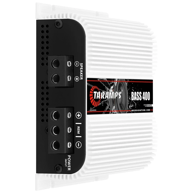 Alt view image 2 of 7 - Taramps BASS 400 2 Ohms 400W RMS Monoblock Subwoofer Car Audio Amplifier OEM RADIO READY: High-Level and RCA inputs, variable LPF and parametric Bass Boost deliver precise low-frequency control
