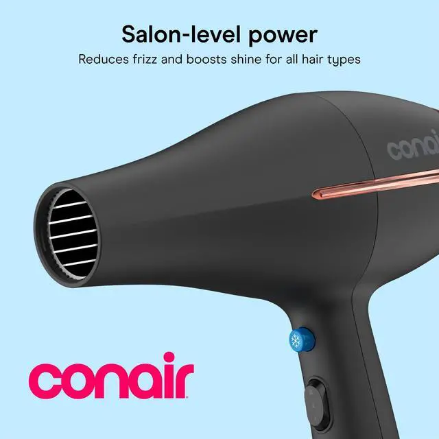 Alt view image 2 of 7 - InfinitiPRO Hair Dryer with Diffuser & Concentrator, 1875W, Black