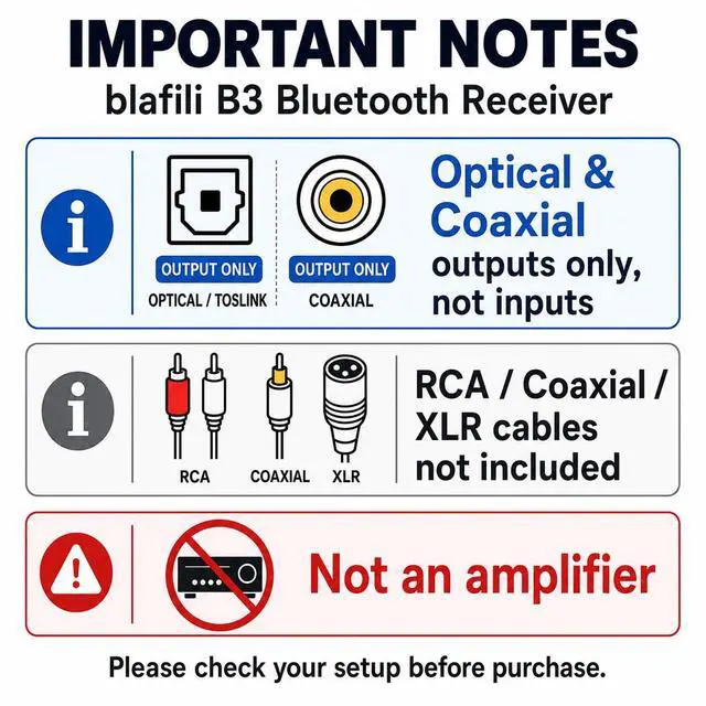 Alt view image 2 of 7 - B3 Bluetooth Receiver for Mixers, DJ, PA & Stereo Systems