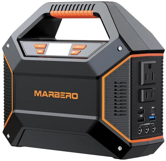Main image of Portable Power Station 155Wh Portable Charger 100W Power Station with 6 Outputs 2x 110V AC Outlet LED Flashlight for Home Blackout, Camping, RV Travel, Ultra-Light & Silent Fan UL Certified