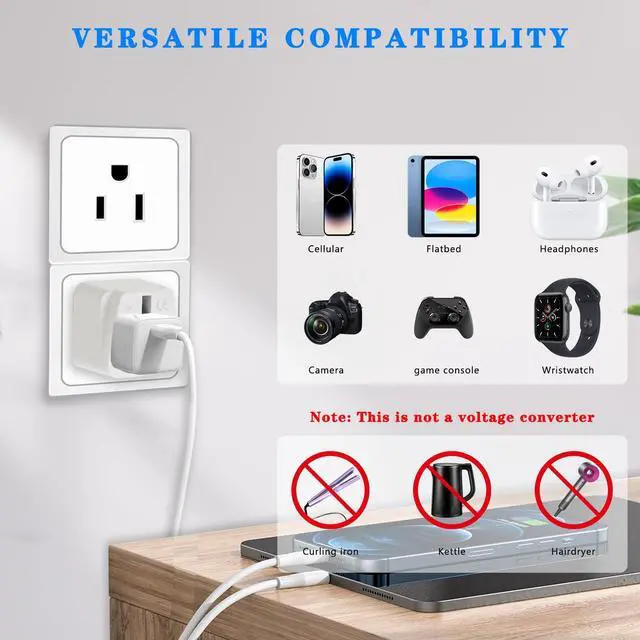 Alt view image 5 of 7 - UK to US Plug Adapter, OFOAEEA 2 Pack UK to US Adapter, UK to USA America Plug Adapter, US Plug Adapter, for United Kingdom Singapore Malaysia UAE Ireland Malta Hongkong (Type B)