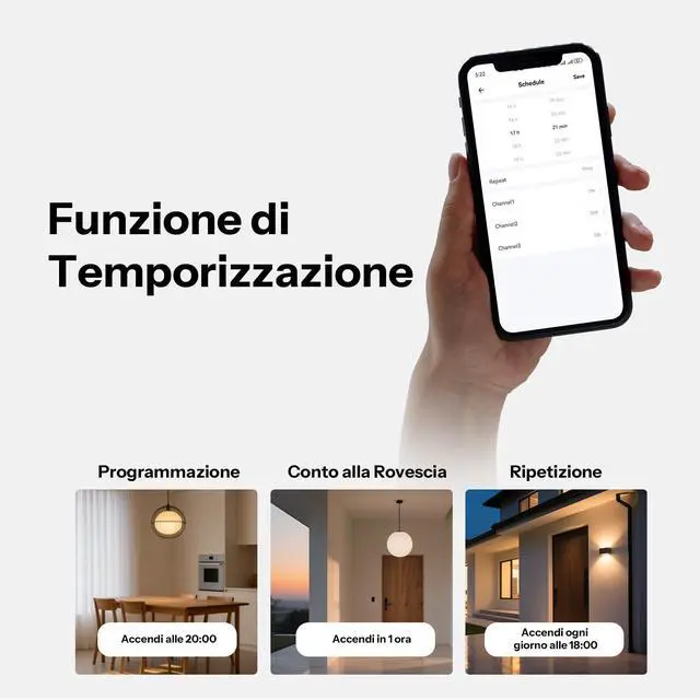 Alt view image 5 of 7 - TX Gen2 Smart Wall Touch Switch, 2-Channel 120-Type Panel, Zero-Live Wire Power, 2.4GHz Wi-Fi & eWeLink App, Matter & Alexa Compatible - T6-2C-120M