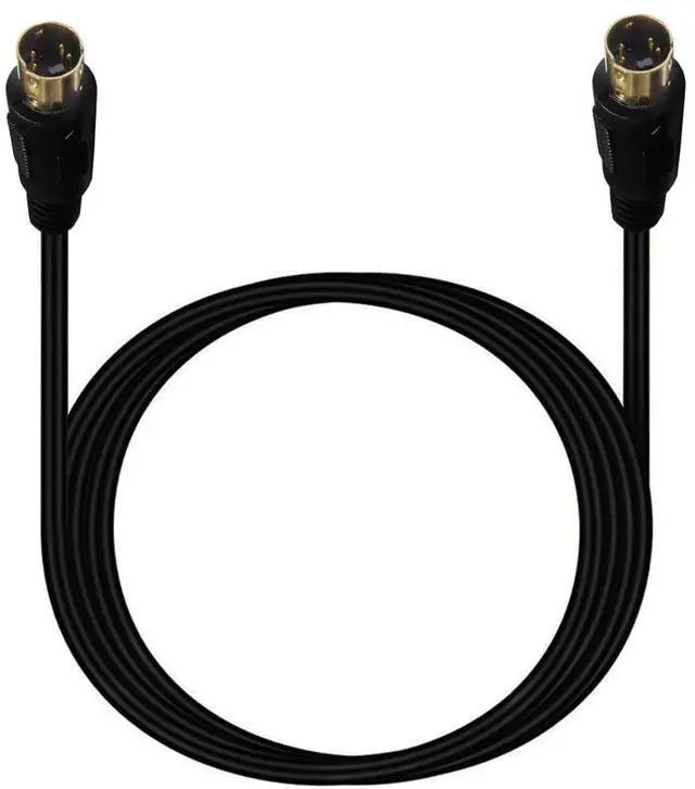 Main image of S-Video Cable Mini Din 4-Pin S Video Cable Male to Male Gold Plated Connector for Player Camcorders Laptops Transfer Video to TV or Monitor Connection Cable (3m/10Ft)