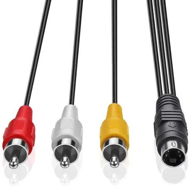 Main image of 4 Pin S-Video to 3 Male RCA Composite Video Cable 1.45M(4.75FT)