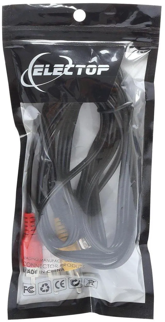 Alt view image 6 of 7 - 4 Pin S-Video to 3 Male RCA Composite Video Cable 1.45M(4.75FT)