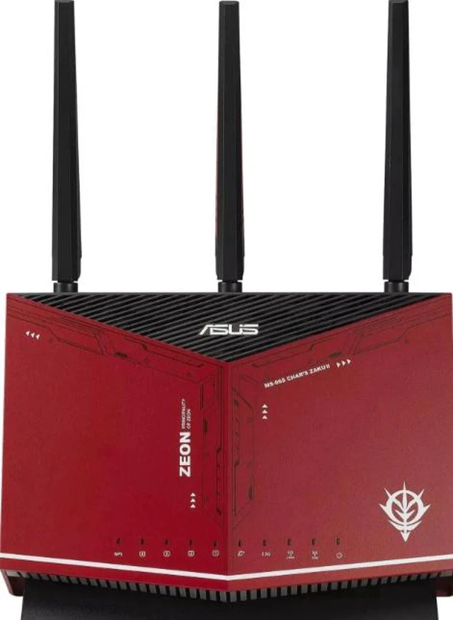 Alt view image 3 of 6 - ASUS RT-AX86U AX5700 Dual Band + WiFi 6 Gaming Router ZAKU II EDITION, 802.11ax, up to 2500 sq ft & 35+ Devices, NVIDIA GeForce Now, Lifetime Free Internet Security, Mesh WiFi Support, 2.5G port