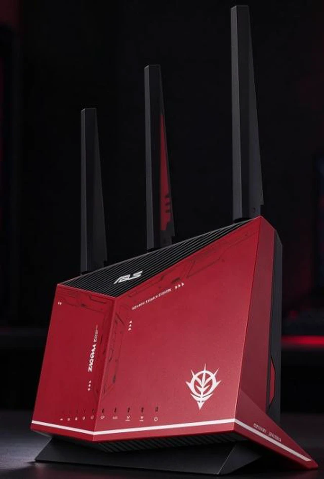 Alt view image 5 of 6 - ASUS RT-AX86U AX5700 Dual Band + WiFi 6 Gaming Router ZAKU II EDITION, 802.11ax, up to 2500 sq ft & 35+ Devices, NVIDIA GeForce Now, Lifetime Free Internet Security, Mesh WiFi Support, 2.5G port