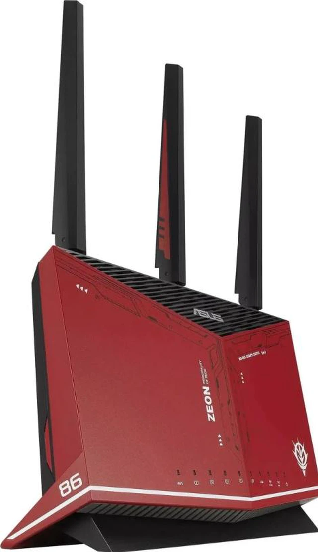 Alt view image 6 of 6 - ASUS RT-AX86U AX5700 Dual Band + WiFi 6 Gaming Router ZAKU II EDITION, 802.11ax, up to 2500 sq ft & 35+ Devices, NVIDIA GeForce Now, Lifetime Free Internet Security, Mesh WiFi Support, 2.5G port