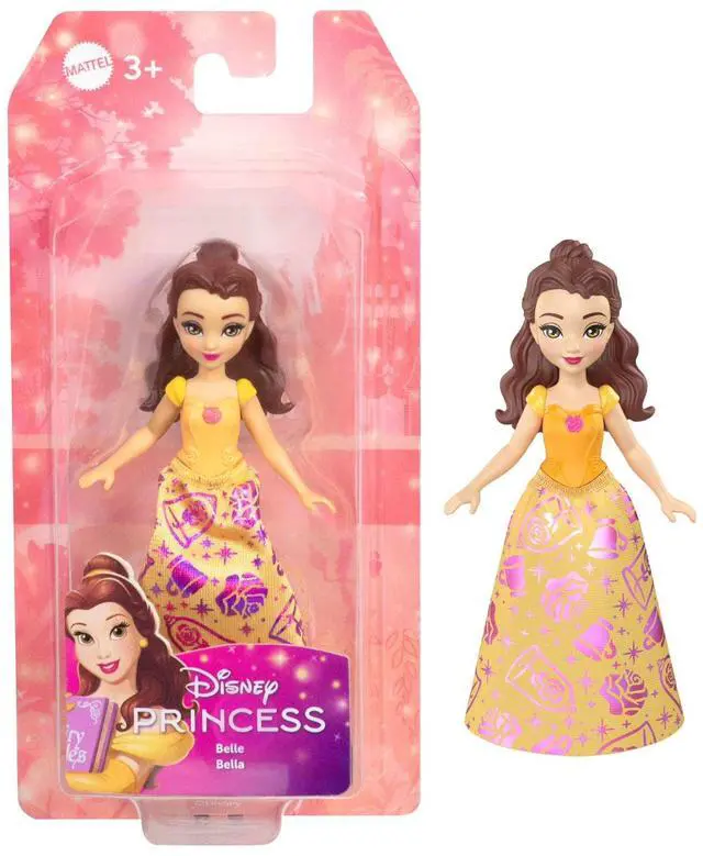 Main image of Disney Princess Belle Posable Small Doll in Shiny Outfit