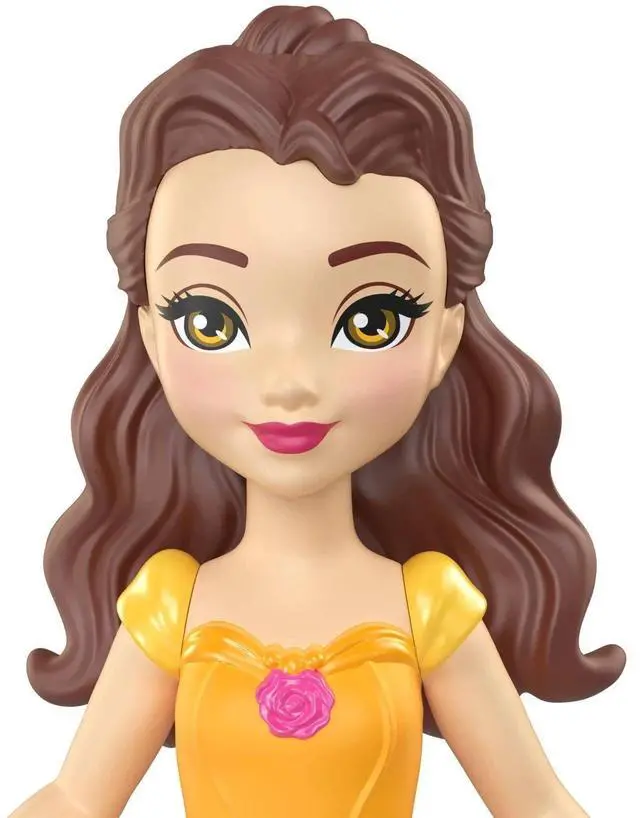 Alt view image 2 of 5 - Disney Princess Belle Posable Small Doll in Shiny Outfit