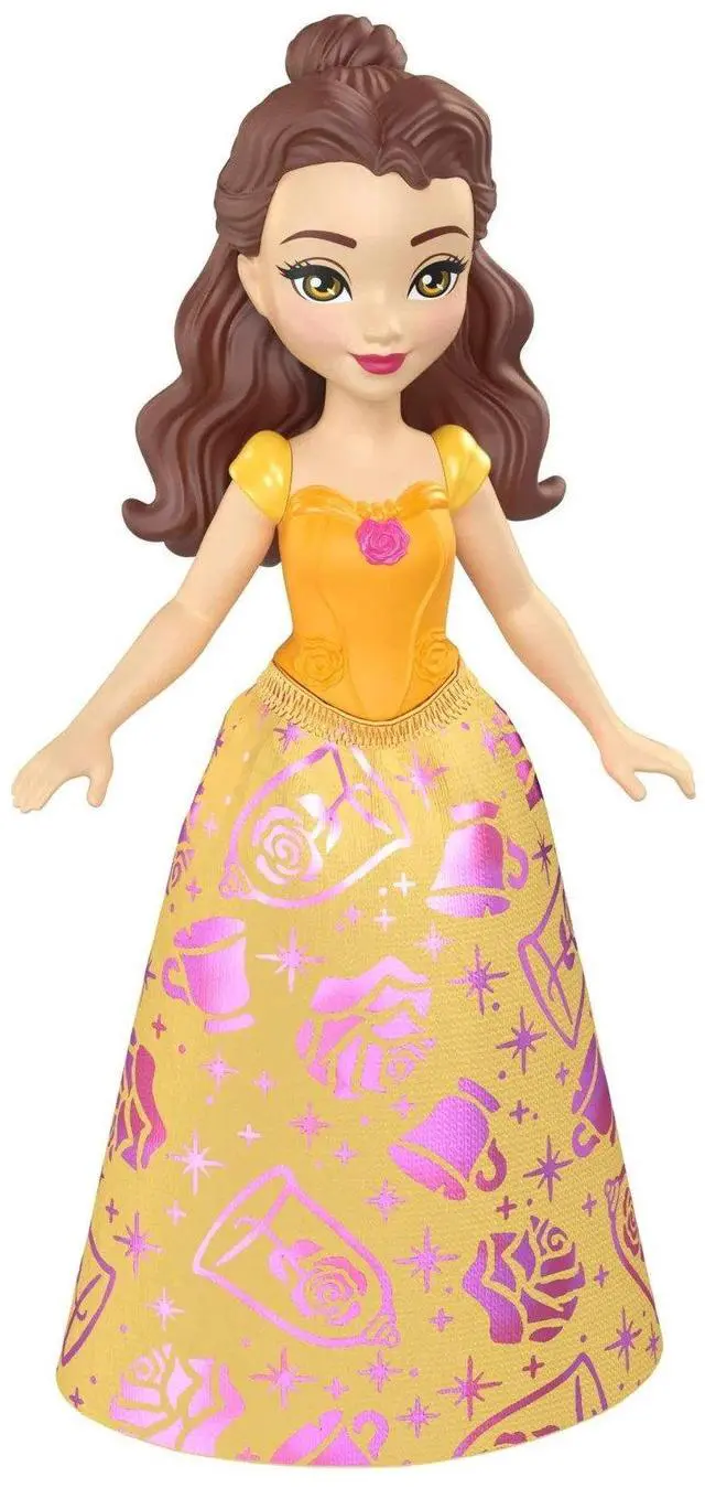 Alt view image 4 of 5 - Disney Princess Belle Posable Small Doll in Shiny Outfit