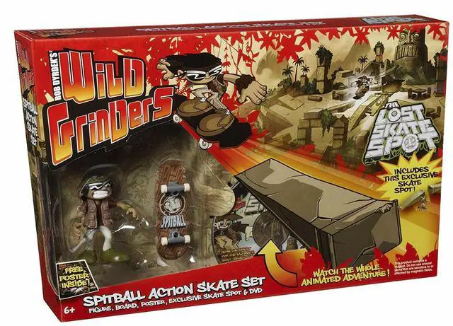 Main image of Rob Dyrdek's Wild Grinders Spitball Action Skate Set With DVD