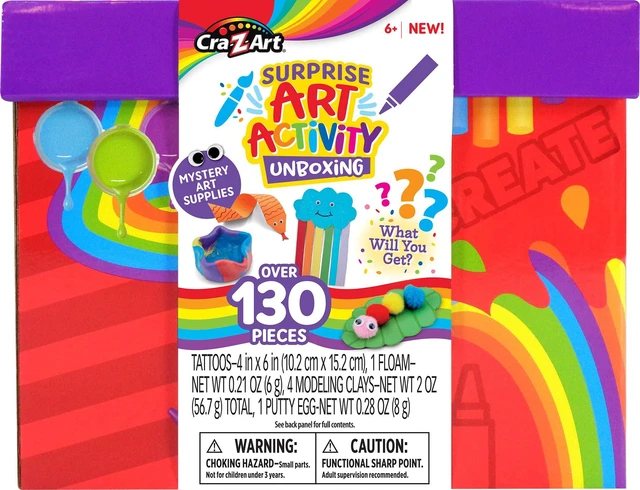 Main image of Cra-Z-Art Kids Surprise Art Activity Unboxing Kit - Enjoy Over 130 Craft Activities - Great for Ages 6 and Up