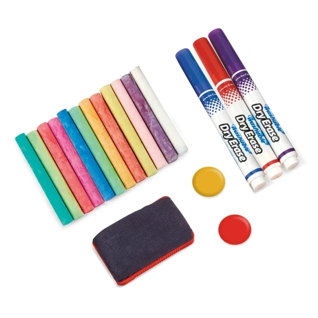 Alt view image 5 of 7 - Cra-Z-Art Portable Wood Tabletop Art Easel with Chalkboard and Dry Erase Board
