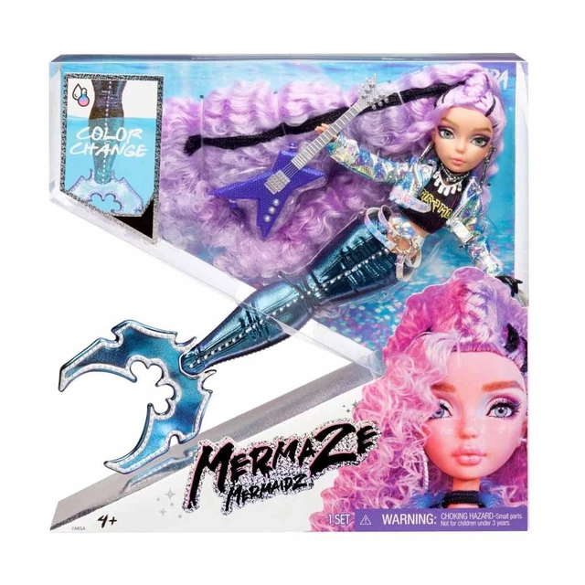 Alt view image 5 of 7 - MERMAZE MERMAIDZ Color Change Riviera Mermaid Fashion Doll with Designer Outfit & Accessories, Stylish Hair & Sculpted Tail, Poseable, Toy Gift Girls Boys Collectors Ages 4 5 6 7 8 to 12+, 580812