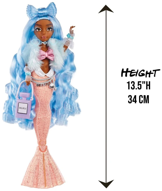 Alt view image 3 of 5 - Mermaze Mermaid Color Change Shellnell Mermaid Fashion Doll with Accessories