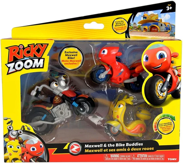 Main image of Ricky Zoom Hank, Maxwell & The Bike Buddies Motorcycle Toys (Set of 3)