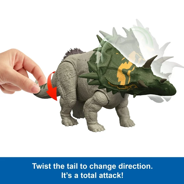 Alt view image 3 of 5 - Jurassic World Rebirth Wild Roar Spiclypeus Dinosaur Toy