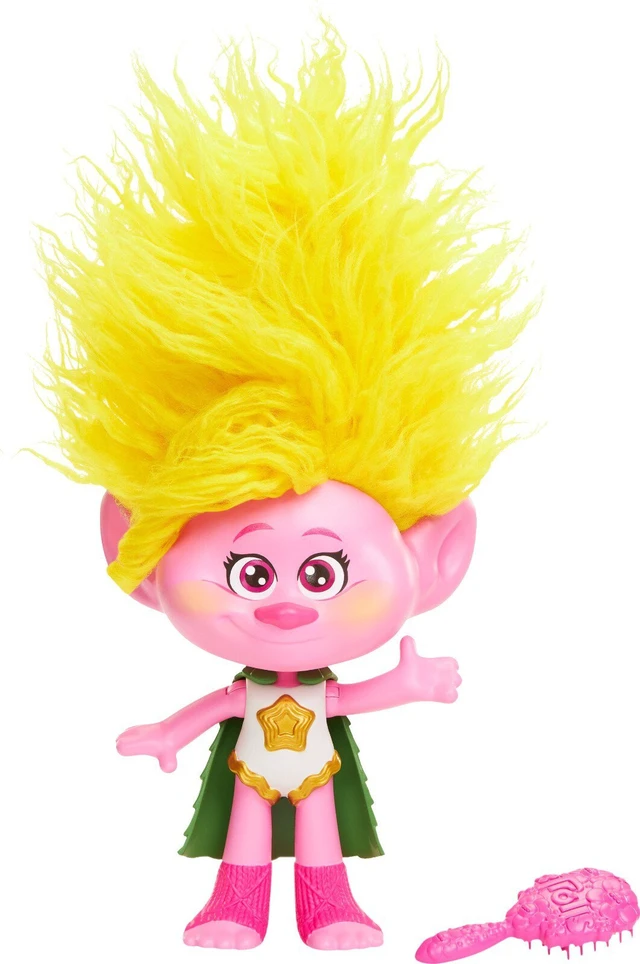 Alt view image 5 of 5 - Trolls Band Together Rainbow HairTunes Viva Doll with Light & Sound