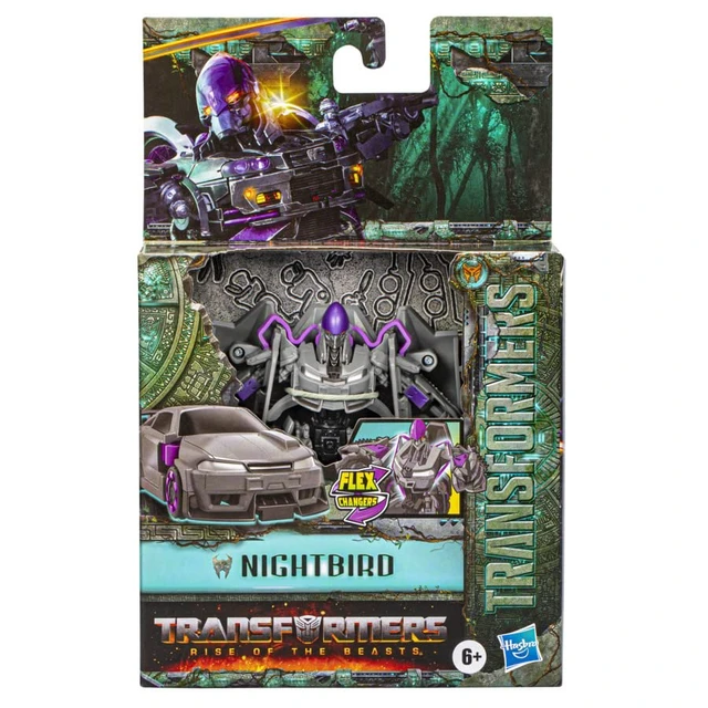 Alt view image 5 of 7 - Transformers: Rise of The Beasts Flex Changers Nightbird Figure 15cm Age 6+
