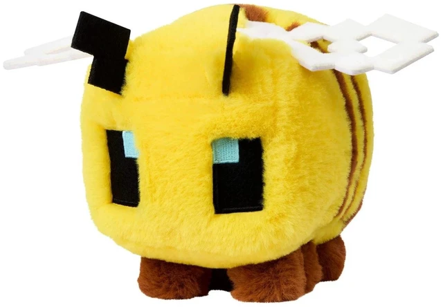 Alt view image 2 of 4 - Minecraft Bee Plush Toy, 6-inch Collectible Soft Doll