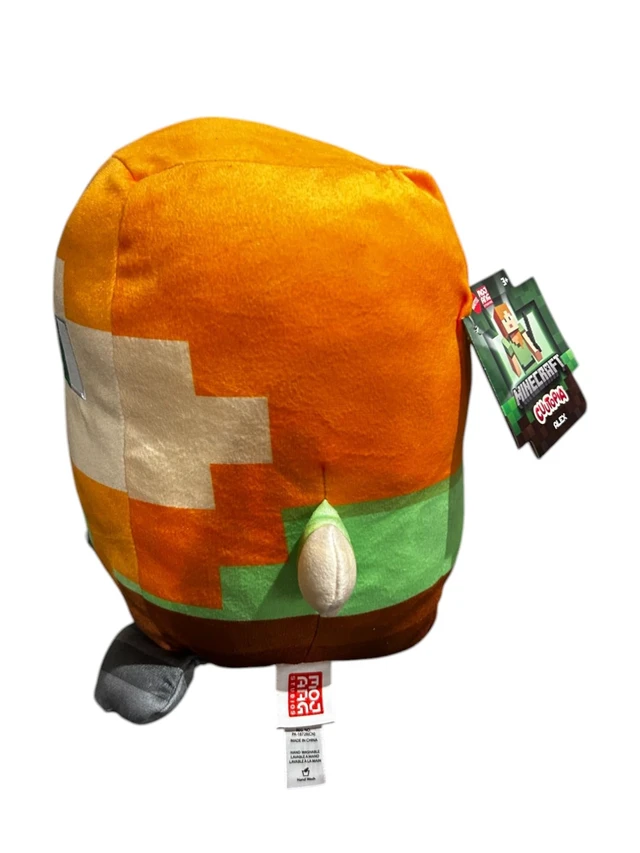 Alt view image 2 of 3 - Minecraft Cuutopia Alex Plush Toy, Orange and Green, 10 inches