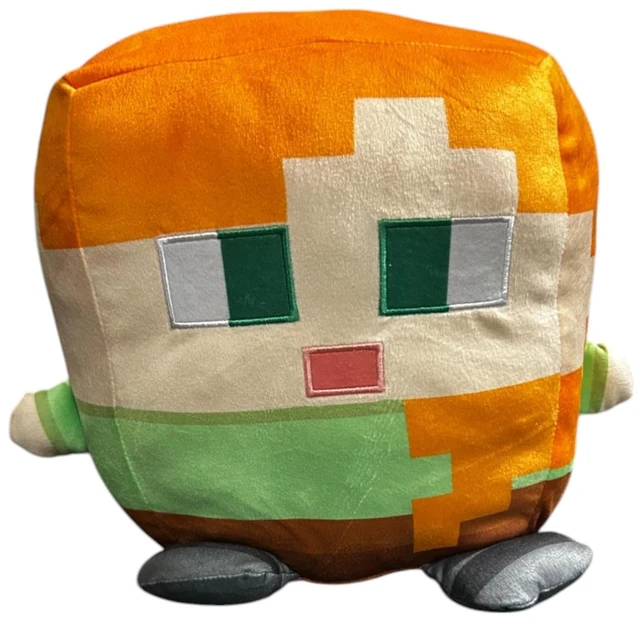 Main image of Minecraft Cuutopia Alex Plush Toy, Orange and Green, 10 inches