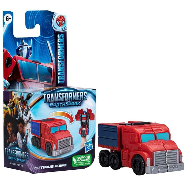 Alt view image 2 of 7 - Transformers EarthSpark Tacticon Optimus Prime Figure 6 cm Robot Toy for Kids Age 6+