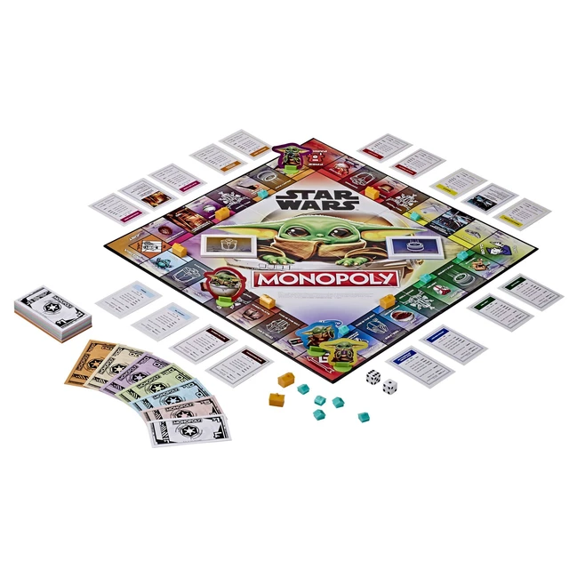 Alt view image 2 of 5 - Monopoly: Star Wars The Mandalorian Edition Board Game by Hasbro Bilingual (English/French)