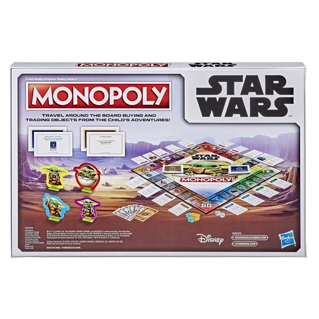 Alt view image 3 of 5 - Monopoly: Star Wars The Mandalorian Edition Board Game by Hasbro Bilingual (English/French)