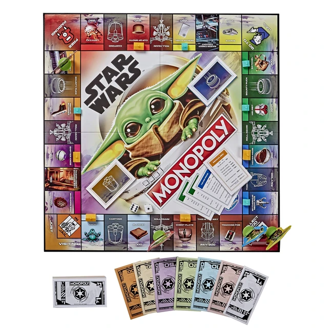 Alt view image 4 of 5 - Monopoly: Star Wars The Mandalorian Edition Board Game by Hasbro Bilingual (English/French)