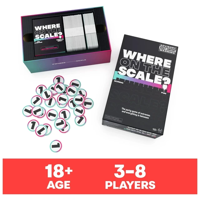 Alt view image 2 of 7 - Where on The Scale, a Party Game of Extremes